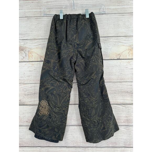 Obermeyer Tribal Cargo Snow Pants Youth Boys 5 Black Brown I-Grow System - Picture 2 of 12